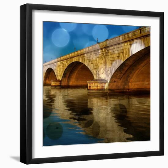 Golden Bridge-Kevin Calaguiro-Framed Art Print