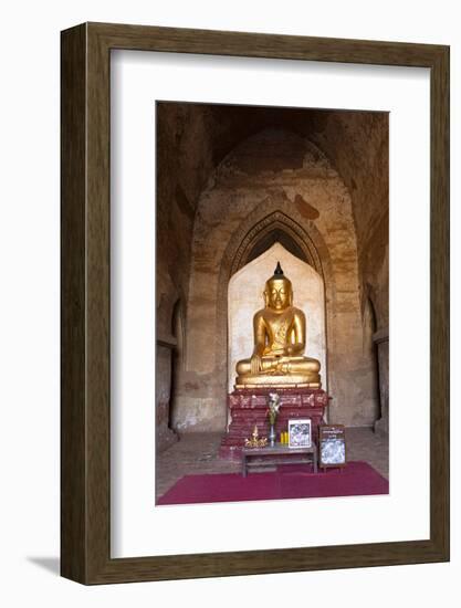 Golden Buddha Statue, Bagan, Myanmar-Harry Marx-Framed Photographic Print