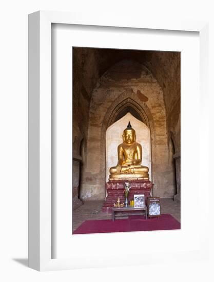 Golden Buddha Statue, Bagan, Myanmar-Harry Marx-Framed Photographic Print