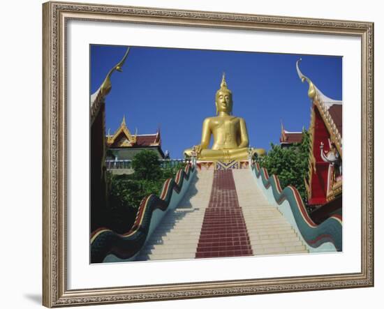 Golden Buddha Temple, Koh Samui, Thailand, Asia-Dominic Webster-Framed Photographic Print