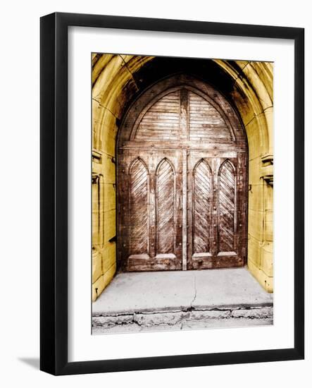 Golden Cathedral Door I-Bill Carson Photography-Framed Art Print