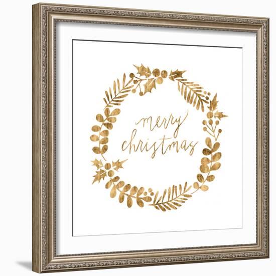 Golden Christmas III-Grace Popp-Framed Art Print