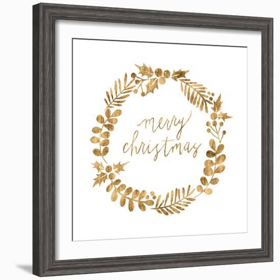 Golden Christmas III-Grace Popp-Framed Art Print