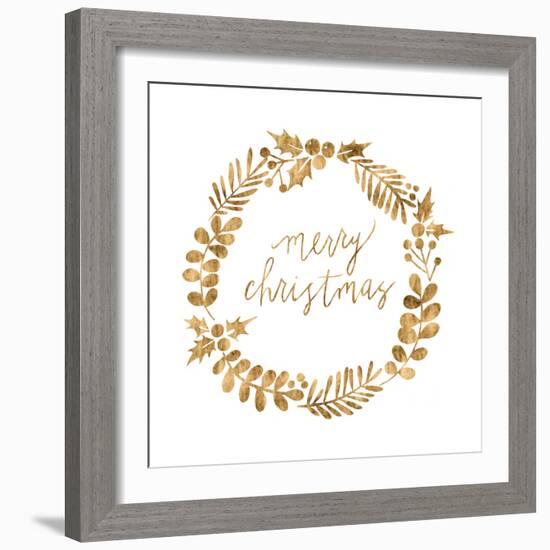 Golden Christmas III-Grace Popp-Framed Art Print