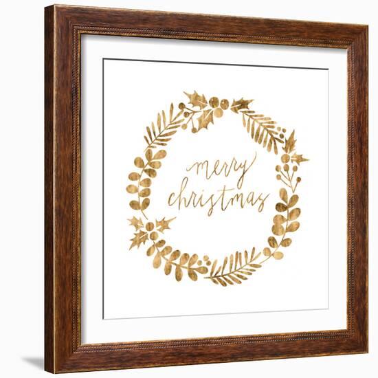 Golden Christmas III-Grace Popp-Framed Art Print