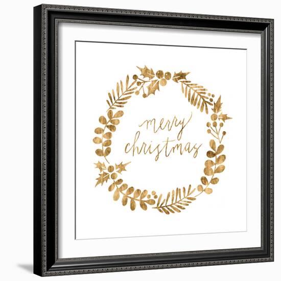 Golden Christmas III-Grace Popp-Framed Art Print