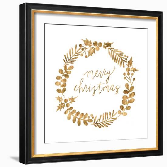 Golden Christmas III-Grace Popp-Framed Art Print