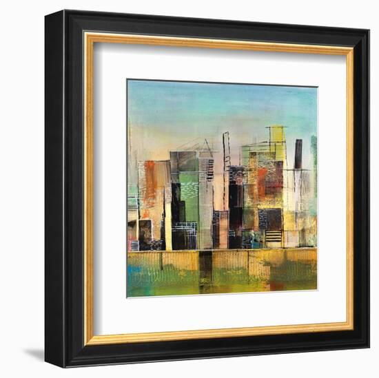 Golden City 1-Asha Menghrajani-Framed Giclee Print