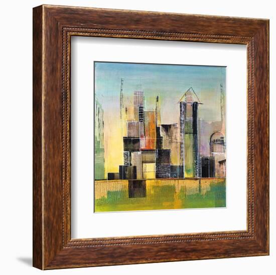 Golden City 2-Asha Menghrajani-Framed Giclee Print