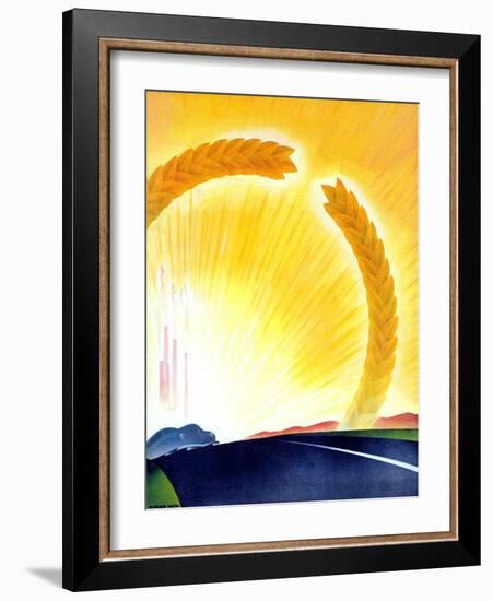 "Golden City,"October 14, 1939-H. Wilson Smith-Framed Giclee Print