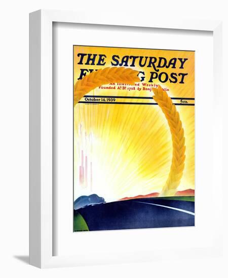 "Golden City," Saturday Evening Post Cover, October 14, 1939-H. Wilson Smith-Framed Giclee Print