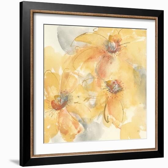 Golden Clematis II-Chris Paschke-Framed Art Print