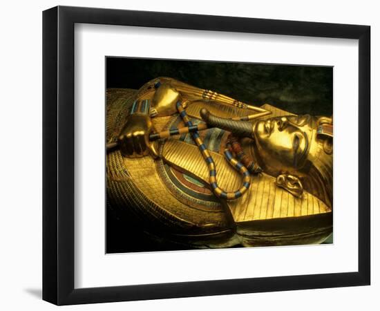 Golden Coffin of Tutahkhamun, Valley of the Kings, Egypt-Kenneth Garrett-Framed Photographic Print