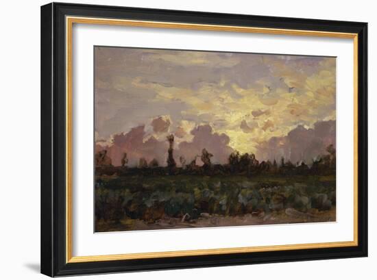 Golden Coluds (Nubi Dorate)-Demetrio Cosola-Framed Giclee Print