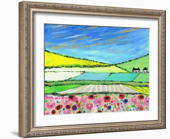 Golden Cornfields-Caroline Duncan-Framed Giclee Print