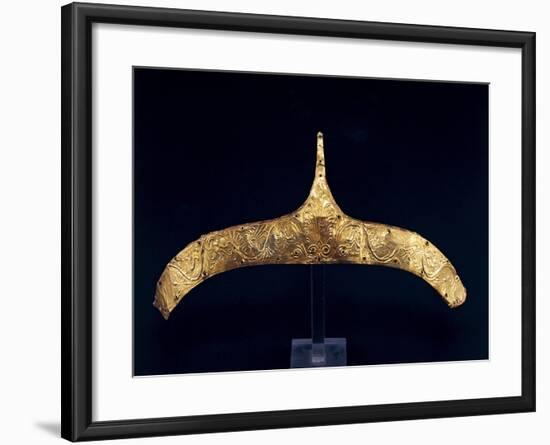 Golden Crown with Embossed Vegetable Decoration from Derveni-null-Framed Giclee Print