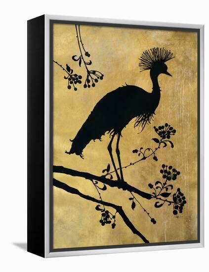 Golden Crowned Crane-Filippo Ioco-Framed Stretched Canvas