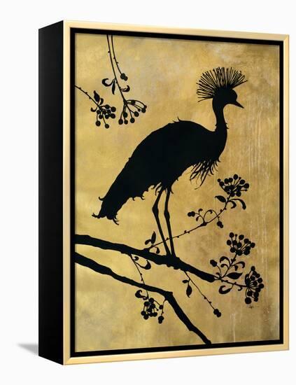 Golden Crowned Crane-Filippo Ioco-Framed Stretched Canvas