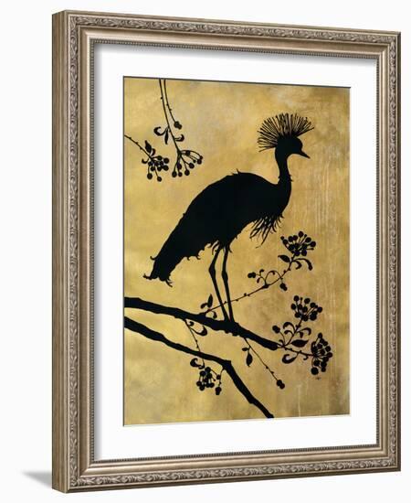 Golden Crowned Crane-Filippo Ioco-Framed Art Print