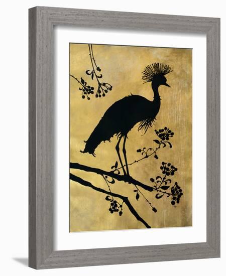 Golden Crowned Crane-Filippo Ioco-Framed Art Print