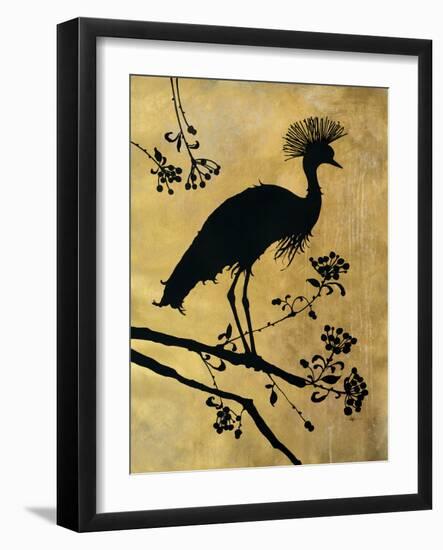 Golden Crowned Crane-Filippo Ioco-Framed Art Print