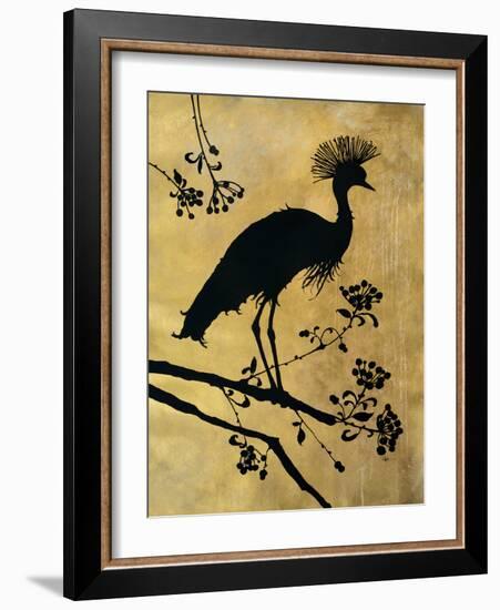 Golden Crowned Crane-Filippo Ioco-Framed Art Print