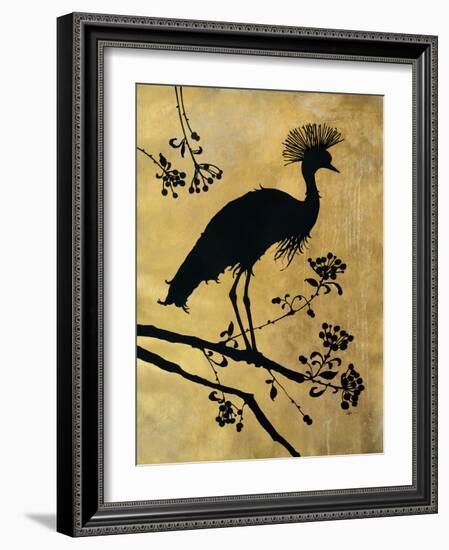 Golden Crowned Crane-Filippo Ioco-Framed Art Print