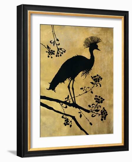 Golden Crowned Crane-Filippo Ioco-Framed Art Print