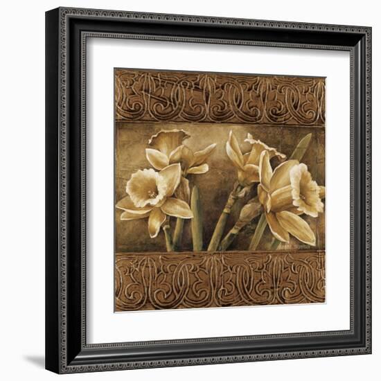 Golden Daffodils I-Linda Thompson-Framed Giclee Print