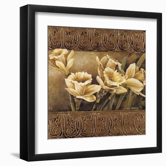 Golden Daffodils II-Linda Thompson-Framed Giclee Print