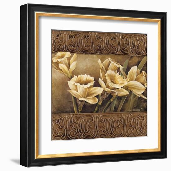 Golden Daffodils II-Linda Thompson-Framed Giclee Print