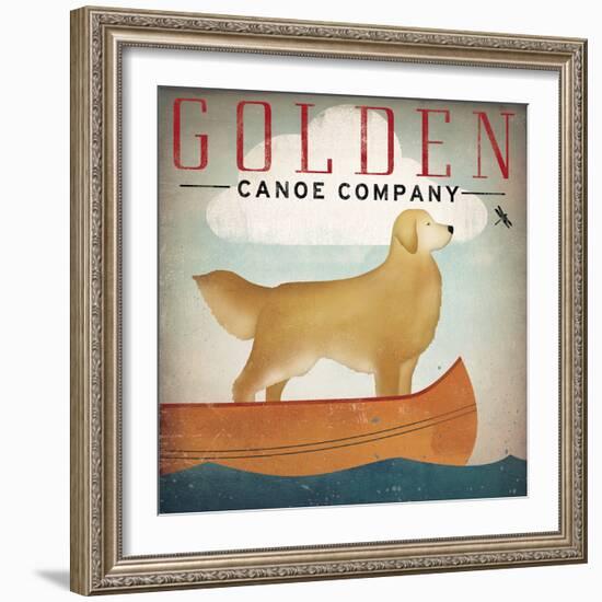 Golden Dog Canoe Co Right Facing-Ryan Fowler-Framed Art Print