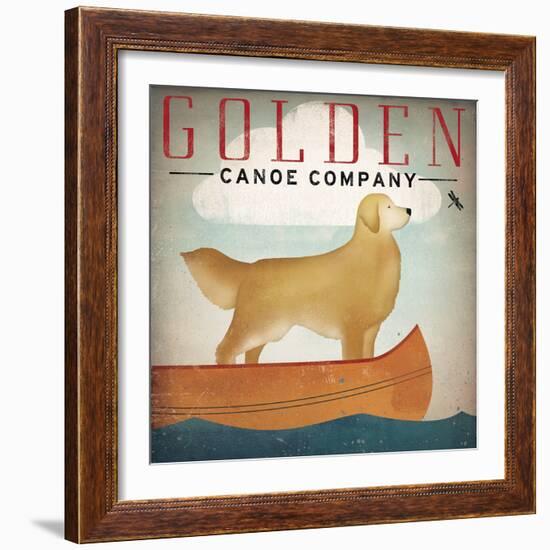 Golden Dog Canoe Co Right Facing-Ryan Fowler-Framed Art Print