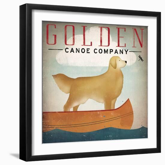 Golden Dog Canoe Co Right Facing-Ryan Fowler-Framed Art Print