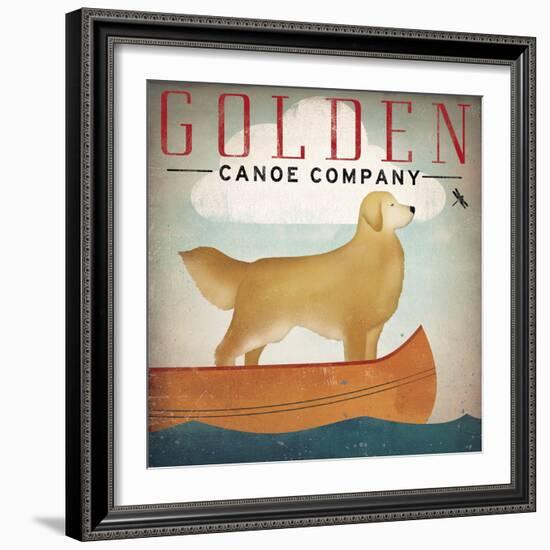 Golden Dog Canoe Co Right Facing-Ryan Fowler-Framed Art Print