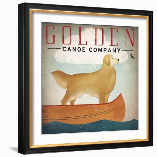 Golden Dog Canoe Co Right Facing-Ryan Fowler-Framed Art Print