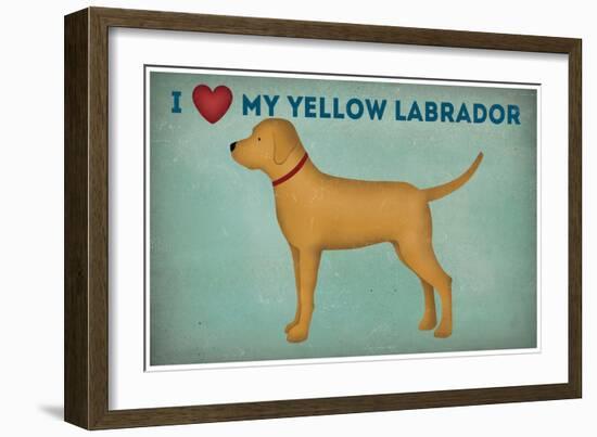 Golden Dog Love I-Ryan Fowler-Framed Art Print