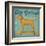 Golden Dog on Skateboard no Words-Ryan Fowler-Framed Art Print