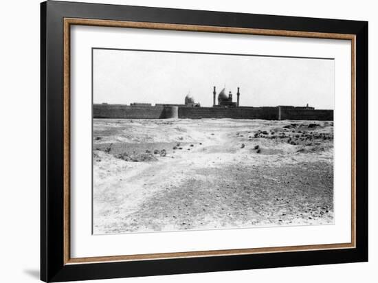 Golden Dome and Minarets of the Samarra Mosque, Mesopotamia, 1918-null-Framed Giclee Print