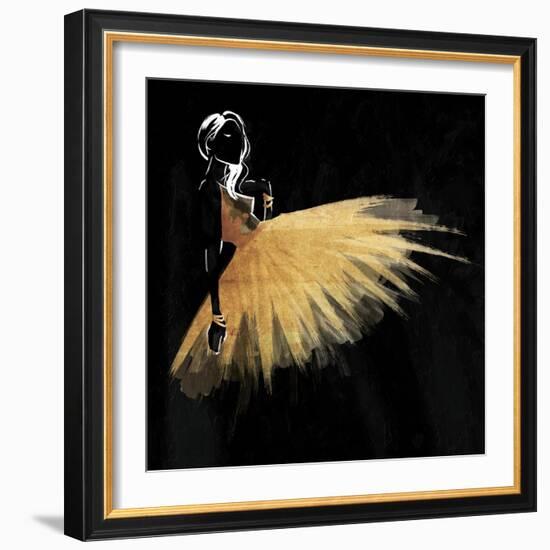 Golden Dress Puff Mate-OnRei-Framed Art Print