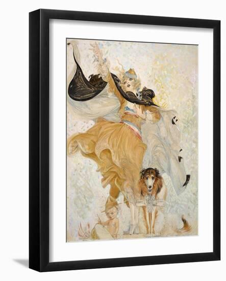 Golden Eyes with Uncle Sam-null-Framed Giclee Print