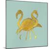 Golden Flamingo IV-null-Mounted Art Print