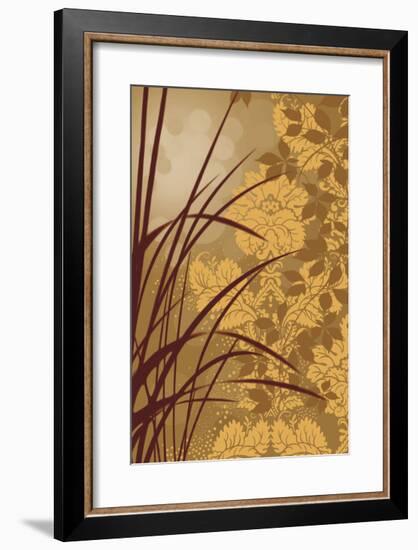 Golden Flourish I-Edward Aparicio-Framed Giclee Print