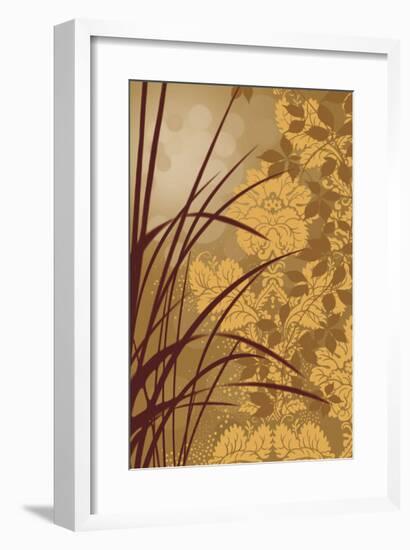 Golden Flourish I-Edward Aparicio-Framed Giclee Print