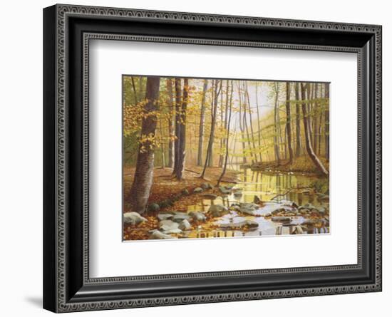 Golden Flow-Gene Mcinerney-Framed Art Print