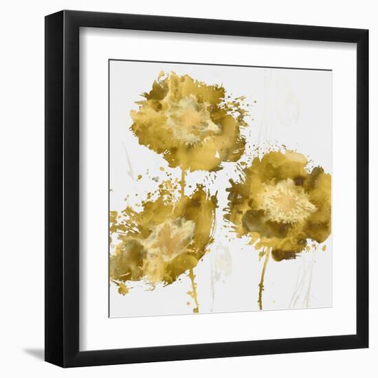 Golden Flower Burst I-Vanessa Austin-Framed Art Print