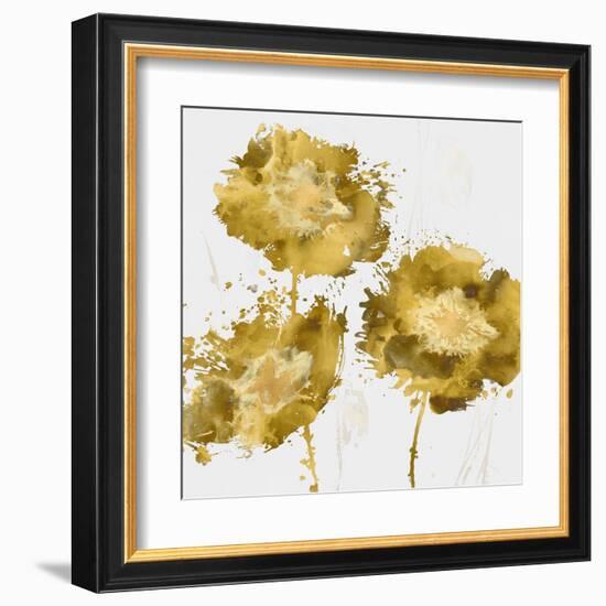 Golden Flower Burst I-Vanessa Austin-Framed Art Print