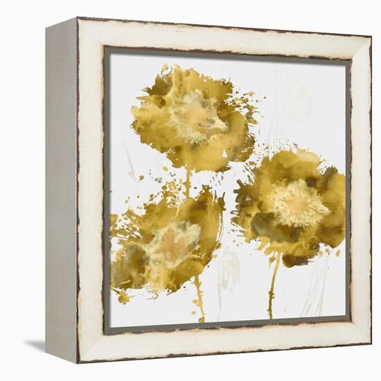 Golden Flower Burst I-Vanessa Austin-Framed Stretched Canvas