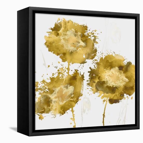 Golden Flower Burst I-Vanessa Austin-Framed Stretched Canvas