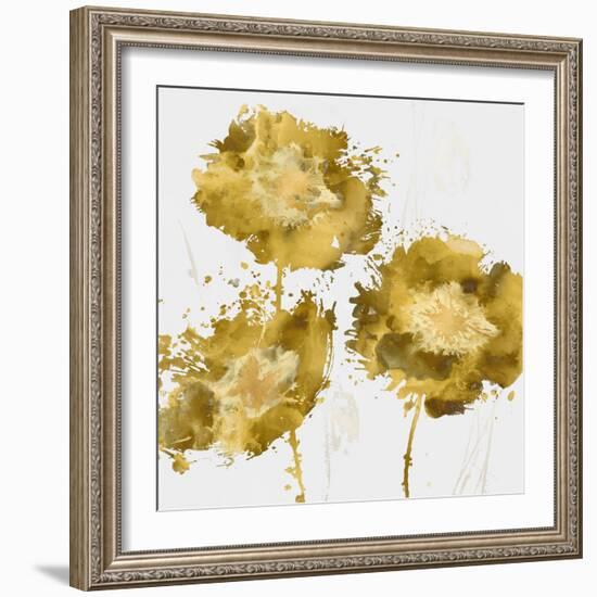 Golden Flower Burst I-Vanessa Austin-Framed Art Print